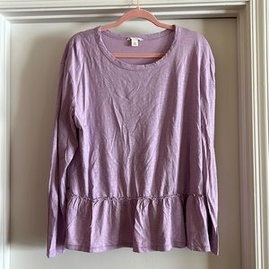 Purple Caslon Long Sleeve